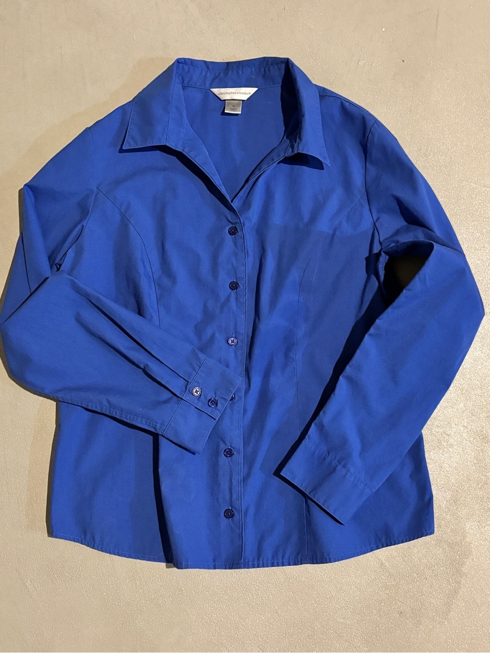 Christopher & Banks Royal Blue Top with Label